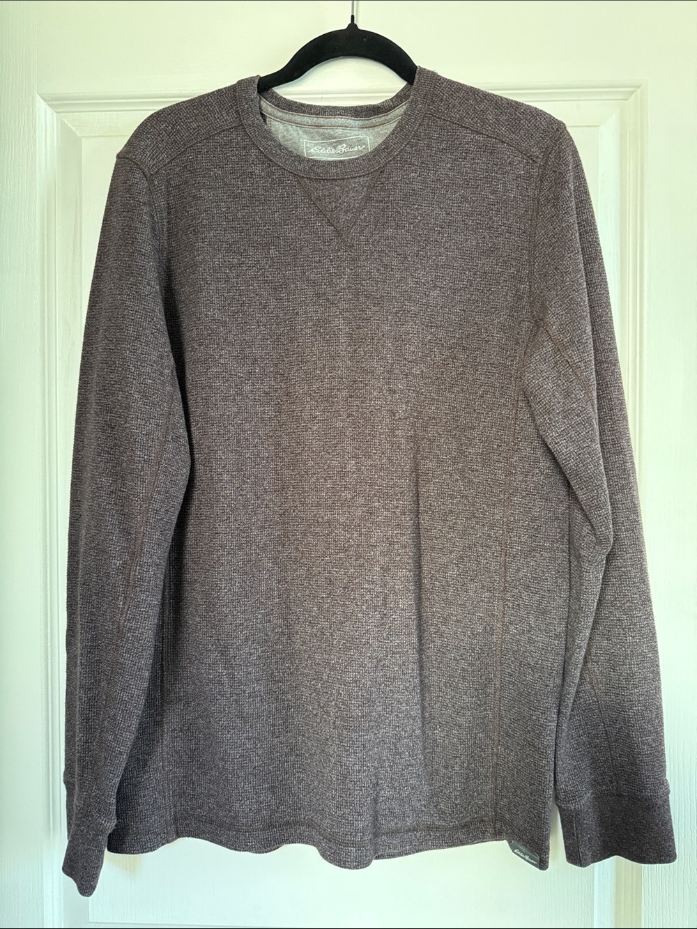 Eddie Bauer Men’s Crewneck Sweater - Heather Taupe
